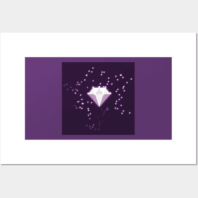 Diamond shines on a fitted facemask or t-shirt Wall Art by marina63